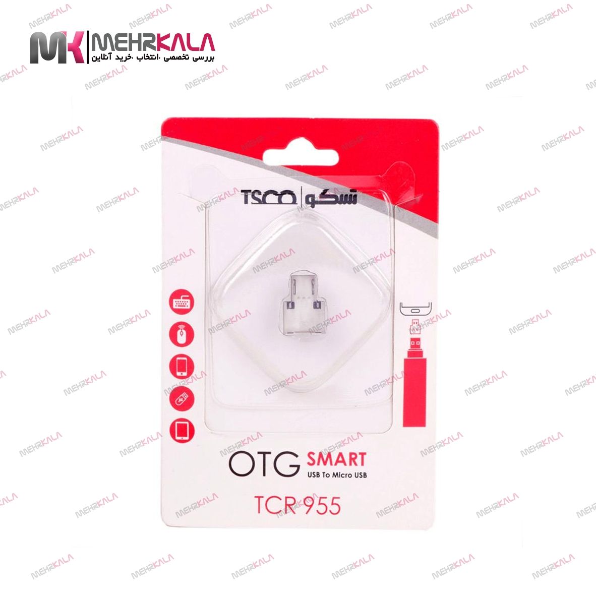 مبدل OTG microUSB تسکو مدل Tsco TCR 955
