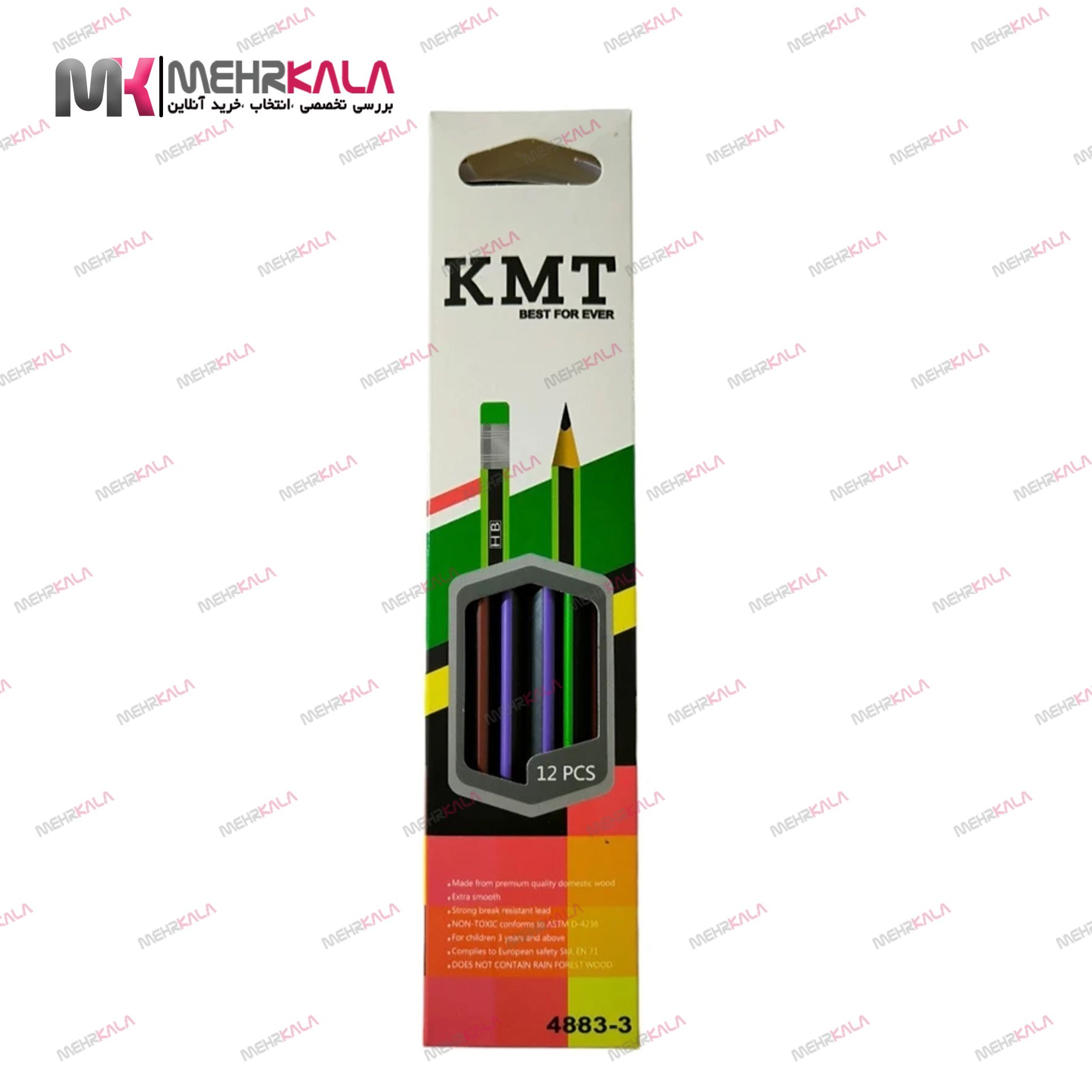 مداد سیاه پاکن دار KMT