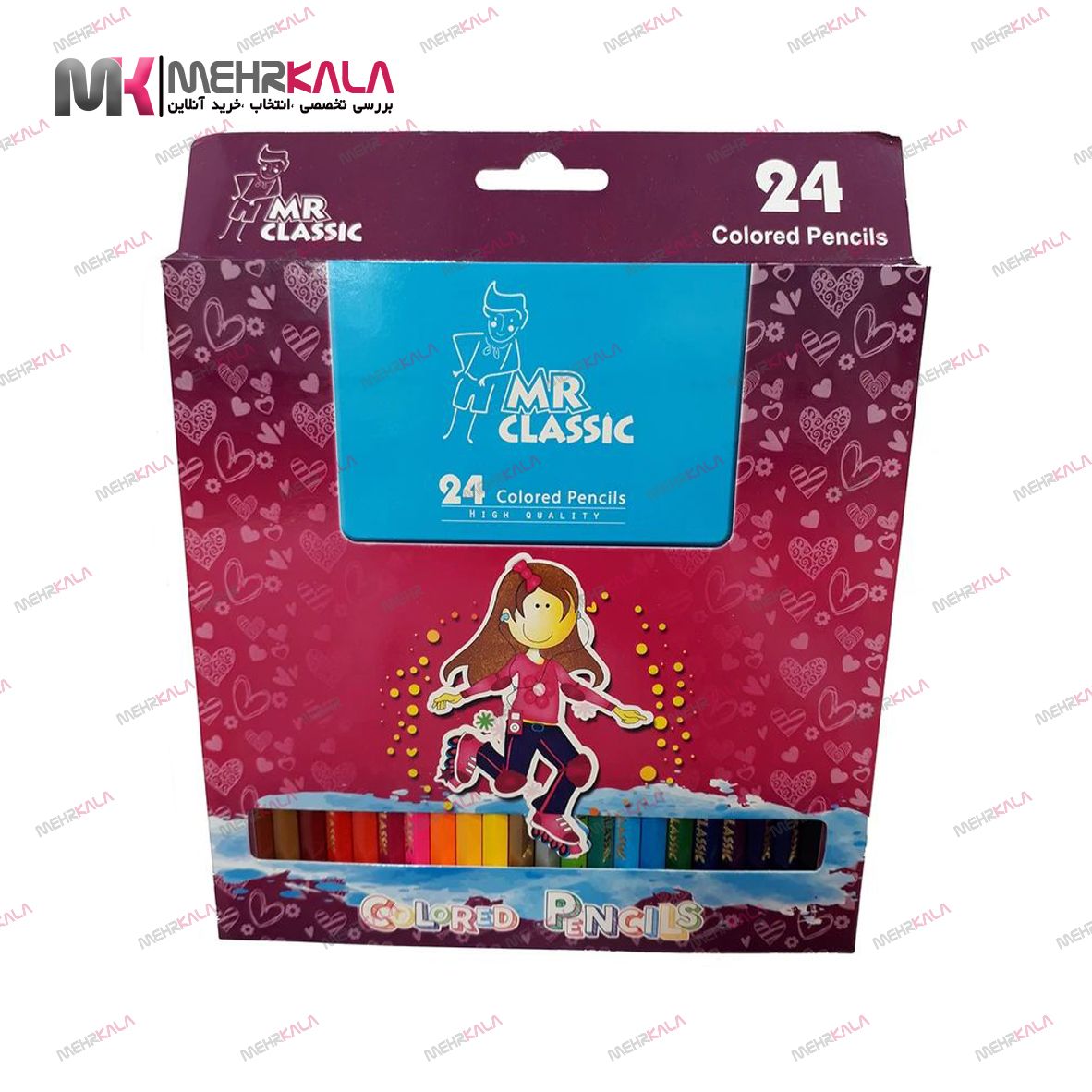 مداد 24 رنگ مستر کلاسیک
