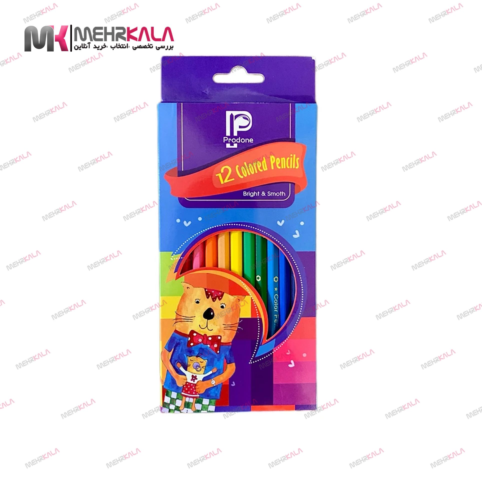 مداد رنگی 12رنگ Prodone