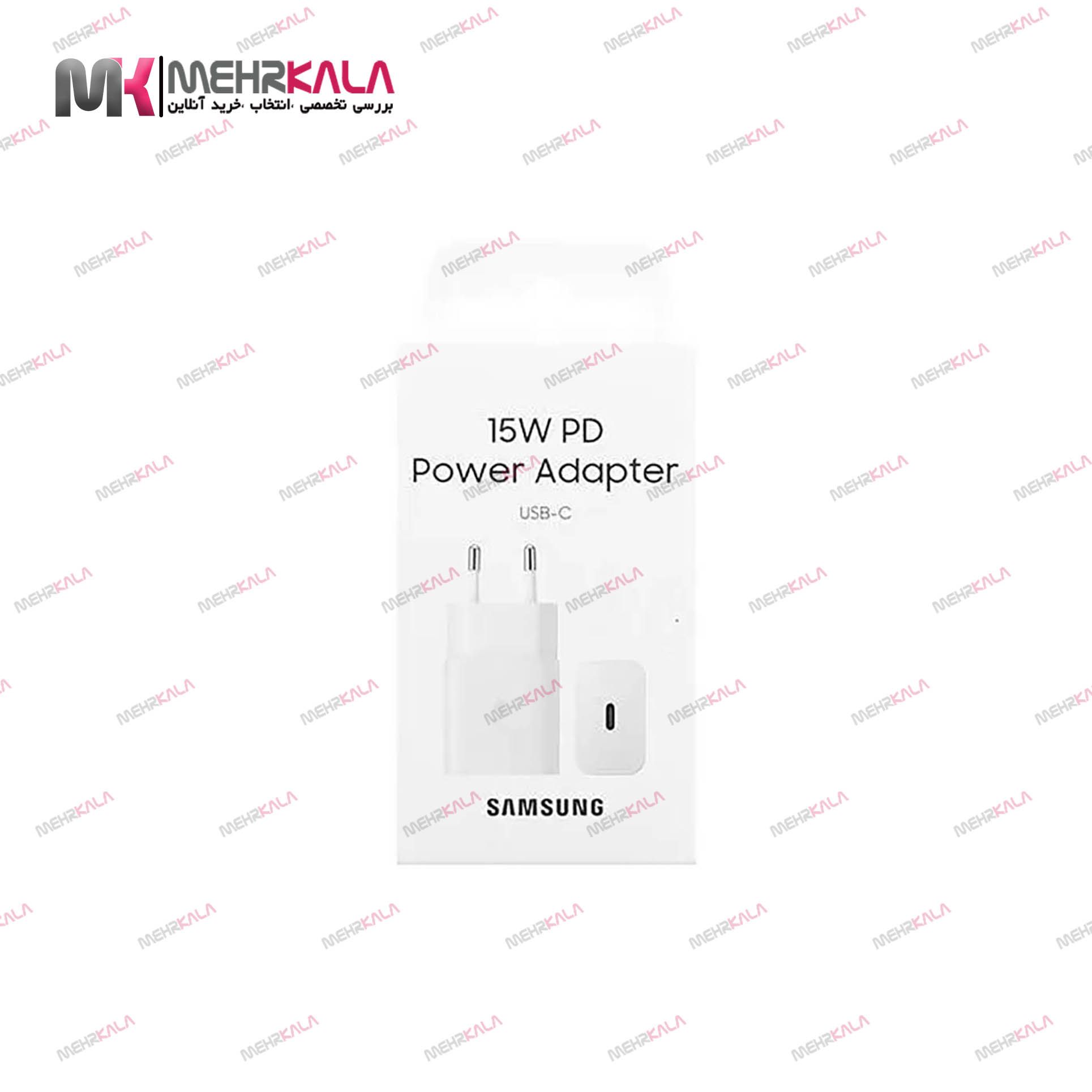 سر شارژر سامسونگ مدل 15W PD